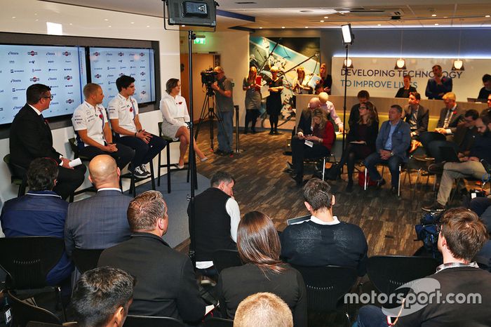 Valtteri Bottas, Lance Stroll, Claire Williams, Williams Team