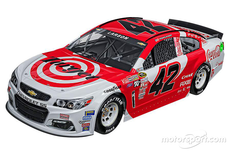 Kyle Larson, Chip Ganassi Racing Chevrolet speciale retro livery