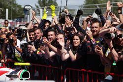 Red Bull Racing celebrate victory for Max Verstappen, Red Bull Racing in parc ferme