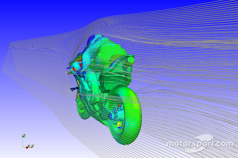 Ducati Team CFD rendering of the winglet