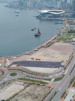 Obra del pitlane del Hong Kong ePrix