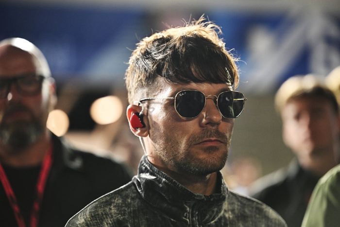 Louis Tomlinson antes del Gran Premio de F1 de Las Vegas