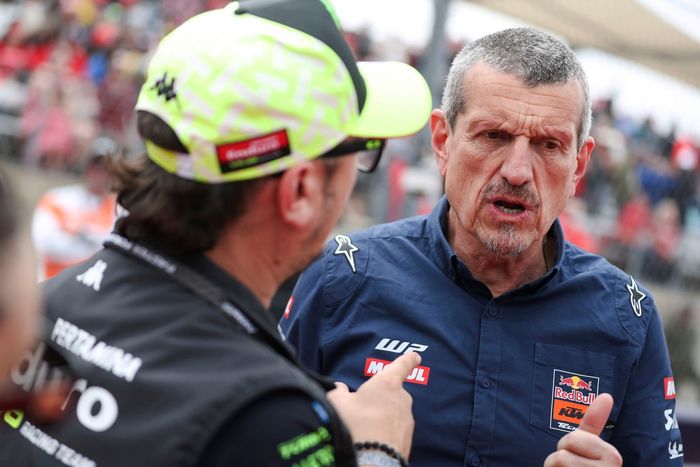 Alessio Salucci, VR46 Team Manager, Guenther Steiner Tech3 KTM team owner