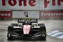 Robert Wickens, Schmidt Peterson Motorsports Honda qualifying in the rain