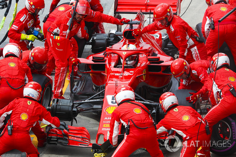 Піт-стоп Себастьяна Феттеля, Ferrari SF71H