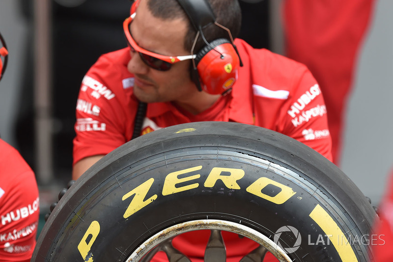 Ferrari and Pirelli tyre