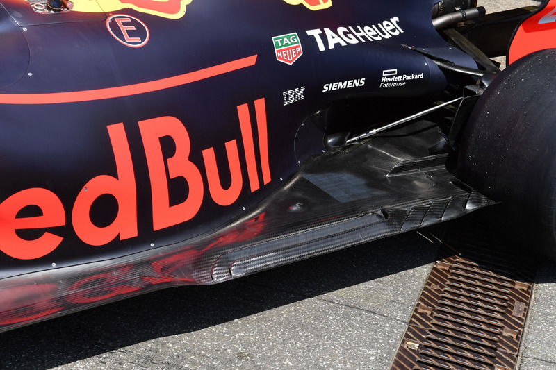 Задняя часть днища Red Bull RB14