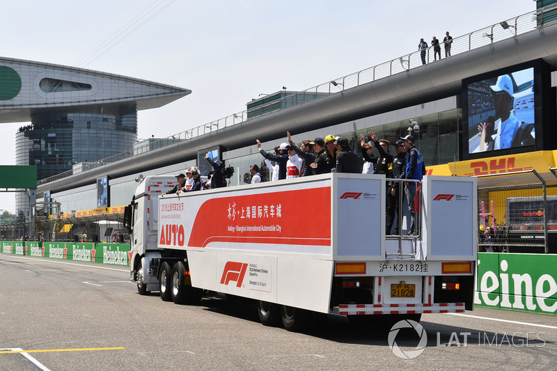 Drivers parade