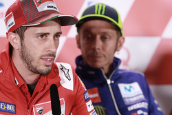 Andrea Dovizioso, Ducati Team, Valentino Rossi, Yamaha Factory Racing