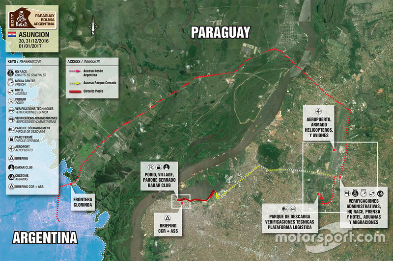 Mapa de Asunción Dakar