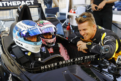 Mika Hakkinen et Sergio Perez, Force India