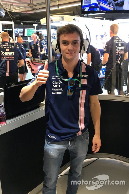 Гонщик DTM Лукас Ауэр, который примет участие в тестах Ф1 в составе Force India после Гран При Венгрии