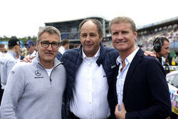 Bernd Schneider, Gerhard Berger, ITR Chairman, David Coulthard