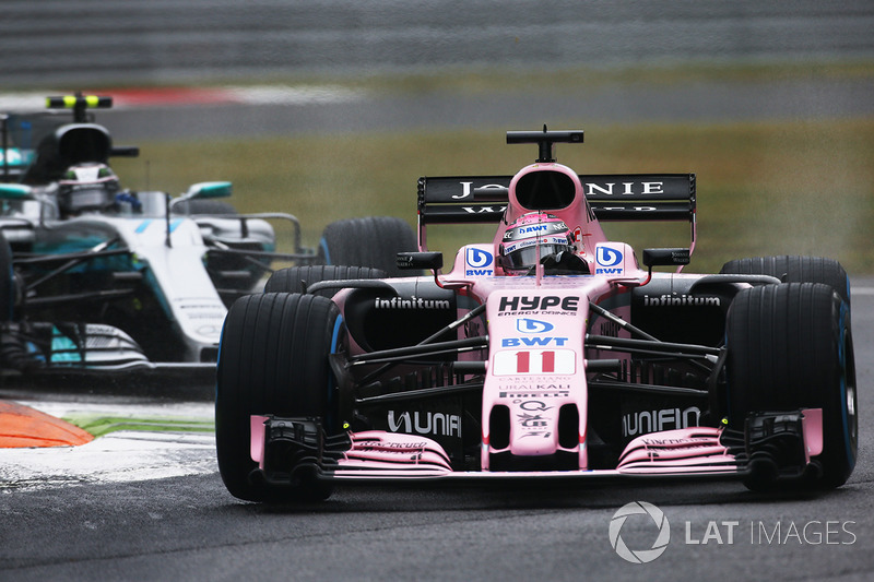 10: Sergio Perez, Sahara Force India F1 VJM10 (termasuk penalti 5 grid)