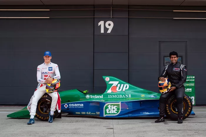 Mick Schumacher, Jordan 191 e Karun Chandhok