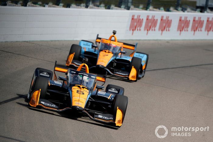 Patricio O'Ward, Arrow McLaren SP Chevrolet, Felix Rosenqvist, Arrow McLaren SP Chevrolet