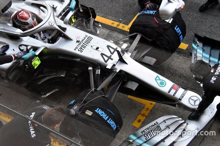 Detalle del Mercedes AMG F1 