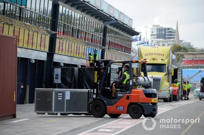 Arribo de los equipos