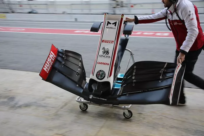 Alerón delantero del Alfa Romeo C39