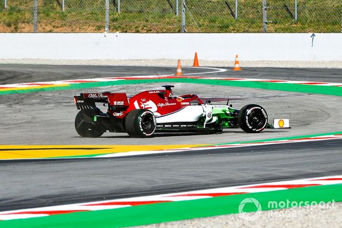 Callum Ilott, Alfa Romeo C38, se marca un trompo