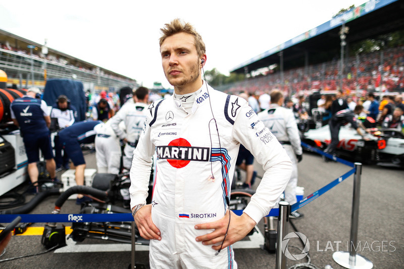 Sergey Sirotkin, Williams Racing, en la parrilla