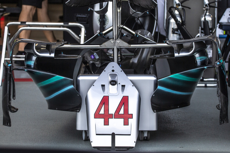 Mercedes AMG F1 W09, dettaglio del naso