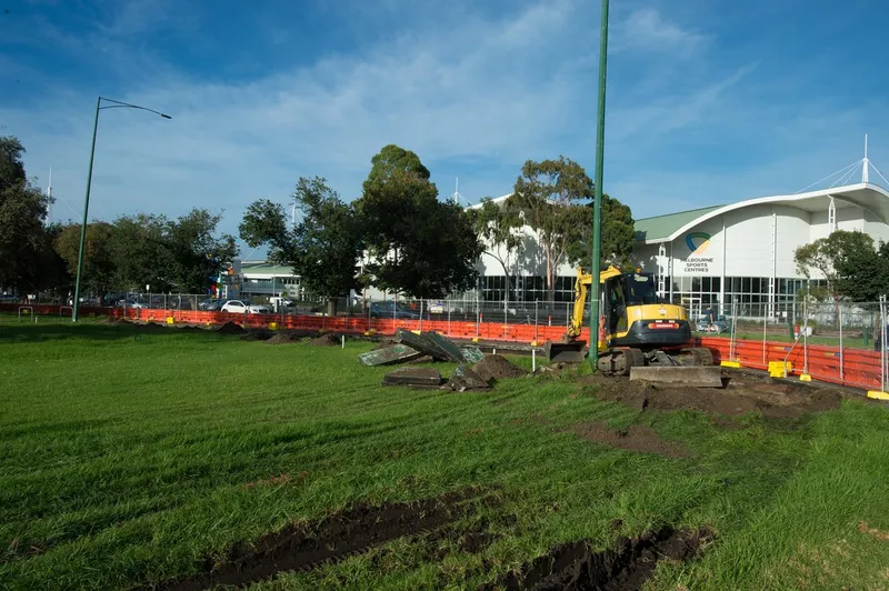 Les travaux au virage 3