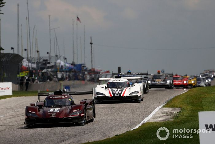 #55 Mazda Team Joest Mazda DPi, DPi: Jonathan Bomarito, Harry Tincknell, #77 Mazda Team Joest Mazda DPi, DPi: Oliver Jarvis, Tristan Nunez