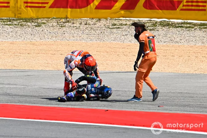 Accidente de Marc Márquez, Repsol Honda Team, Miguel Oliveira, RNF MotoGP Racing