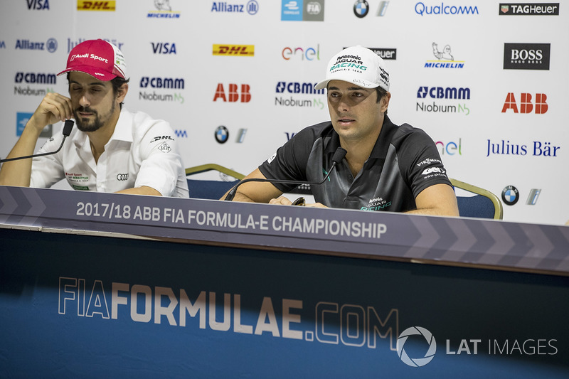 Lucas di Grassi, Audi Sport ABT Schaeffler, Nelson Piquet Jr., Jaguar Racing