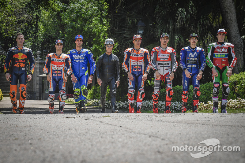Salvador Cañellas, Marc Marquez, Dani Pedrosa, Maverick Viñales, Jorge Lorenzo, Alex Rins, Pol Espargaro, Aleix Espargaro
