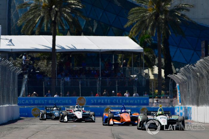 Zachary Claman DeMelo, Dale Coyne Racing Honda, Scott Dixon, Chip Ganassi Racing Honda