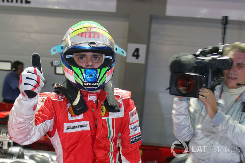 Le poleman Felipe Massa, Ferrari F2008