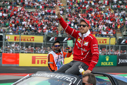 Sebastian Vettel, Ferrari on the drivers parade