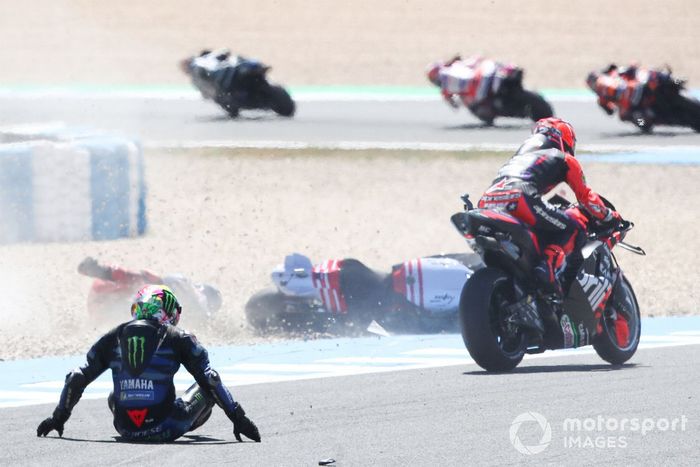 Caída de Franco Morbidelli, Yamaha Factory Racing