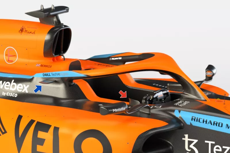 McLaren MCL36 winglets