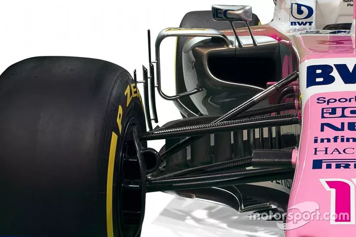 Détail de la livrée Racing Point 