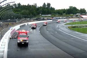 Track drying equipment at work