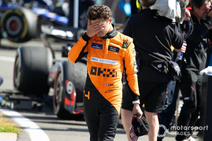 Lando Norris, McLaren F1 Team, 3ª posición, en Parc Ferme