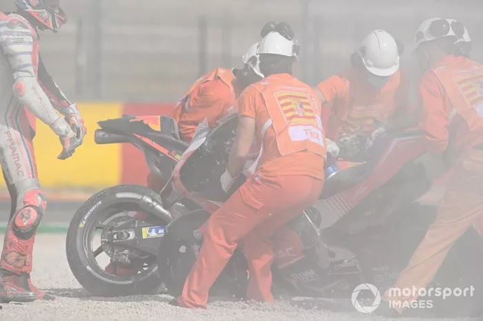 Caída de Brad Binder, Red Bull KTM Factory Racing