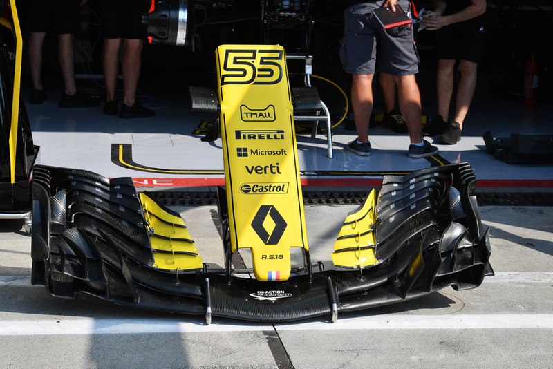 Renault Sport F1 Team RS 18 nariz y alas delanteras