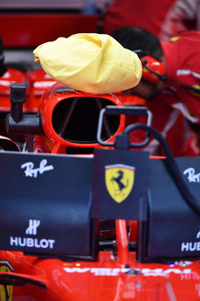 Ferrari SF71H with cover on camera