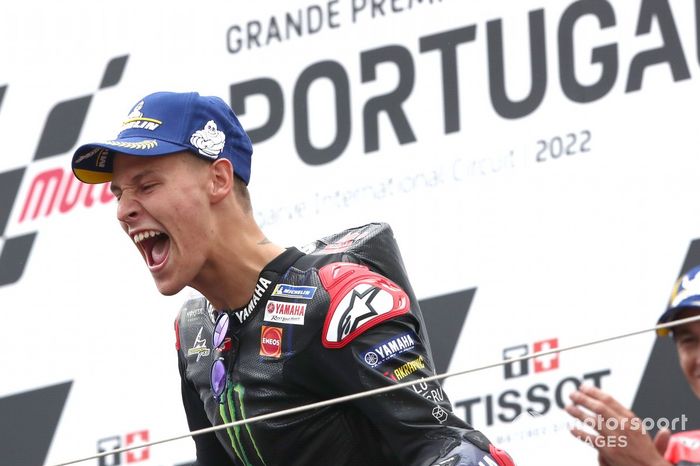 Podio: ganador Fabio Quartararo, Yamaha Factory Racing