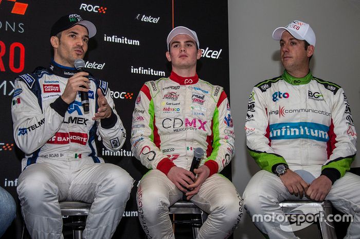 Memo Rojas, Patricio O'Ward y Benito Guerra RoC