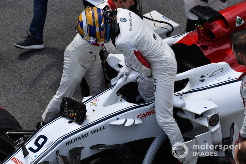 Marcus Ericsson, Alfa Romeo Sauber C37 on the grid 