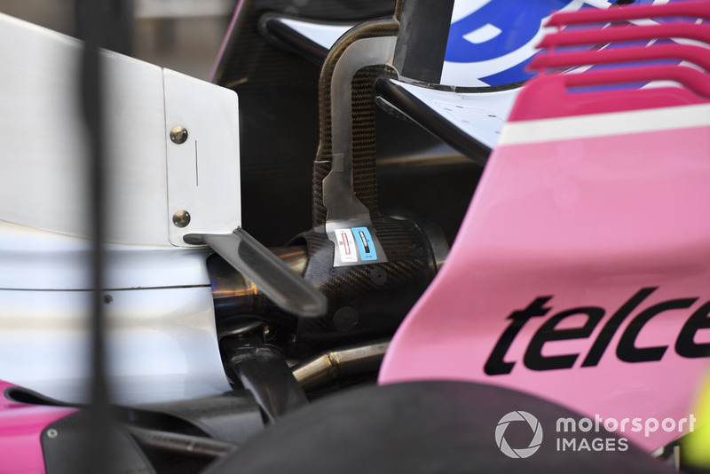 Racing Point Force India VJM11 rear wing detail