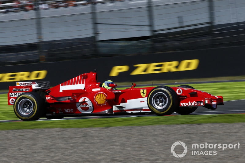 Felipe Massa et Ferrari lors des Legends F1 30th Anniversary Lap Demonstration