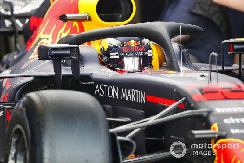 Max Verstappen, Red Bull Racing, nell'abitacolo della sua monoposto