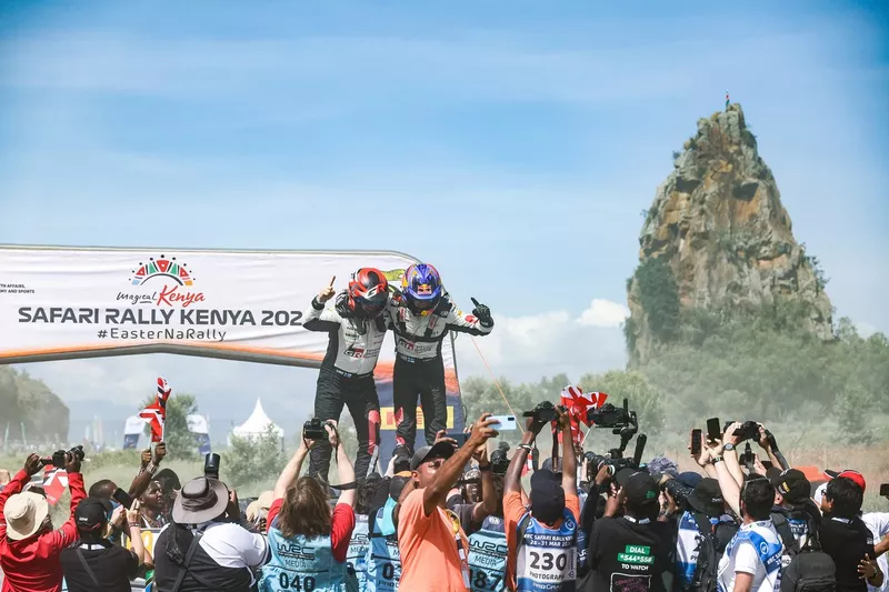 Vincitore Kalle Rovanperä, Jonne Halttunen, Toyota Gazoo Racing WRT Toyota GR Yaris Rally1