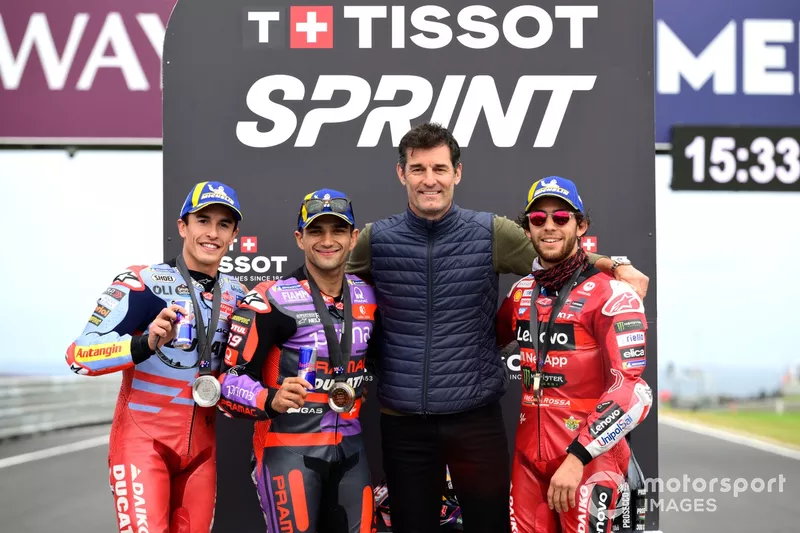 Jorge Martin, Pramac Racing, Marc Marquez, Gresini Racing, Enea Bastianini, Ducati Team, Mark Webber, Formula One Driver